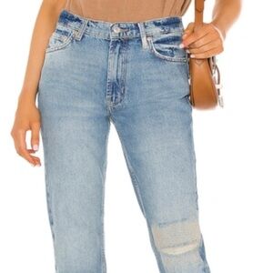 NWT Free People Revolve Vixen Cigarette High Rise Jeans in Indigo